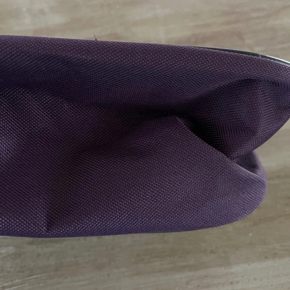 American Tourister Purple Gray Travel Boarding Bag Shoulder Strap Carry On Tote